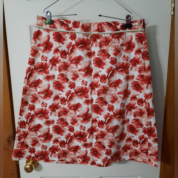 mac & jac Dresses & Skirts - Vintage Mac & Jac Stretch Poppy Print Skirt